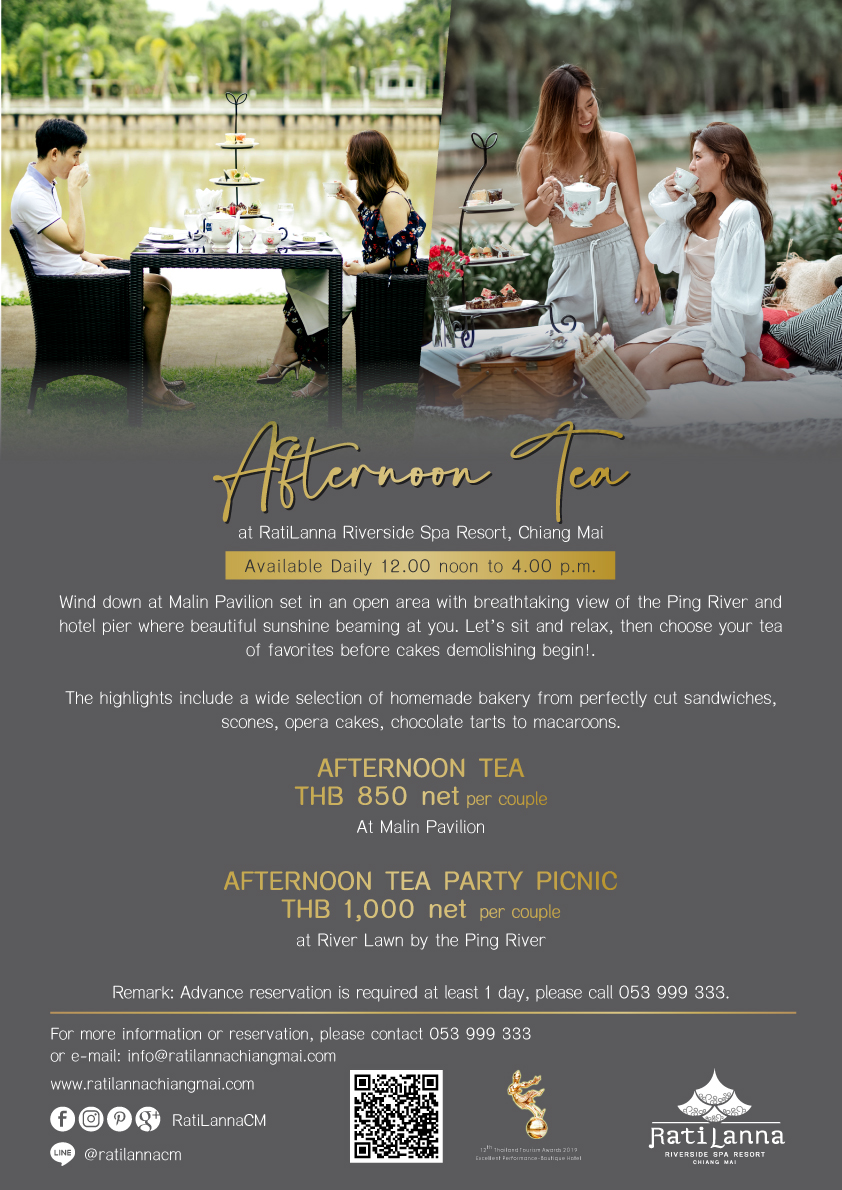 Afternoon Tea Party Picnic 6 Ratilanna Riverside Spa Resort, Chiang Mai
