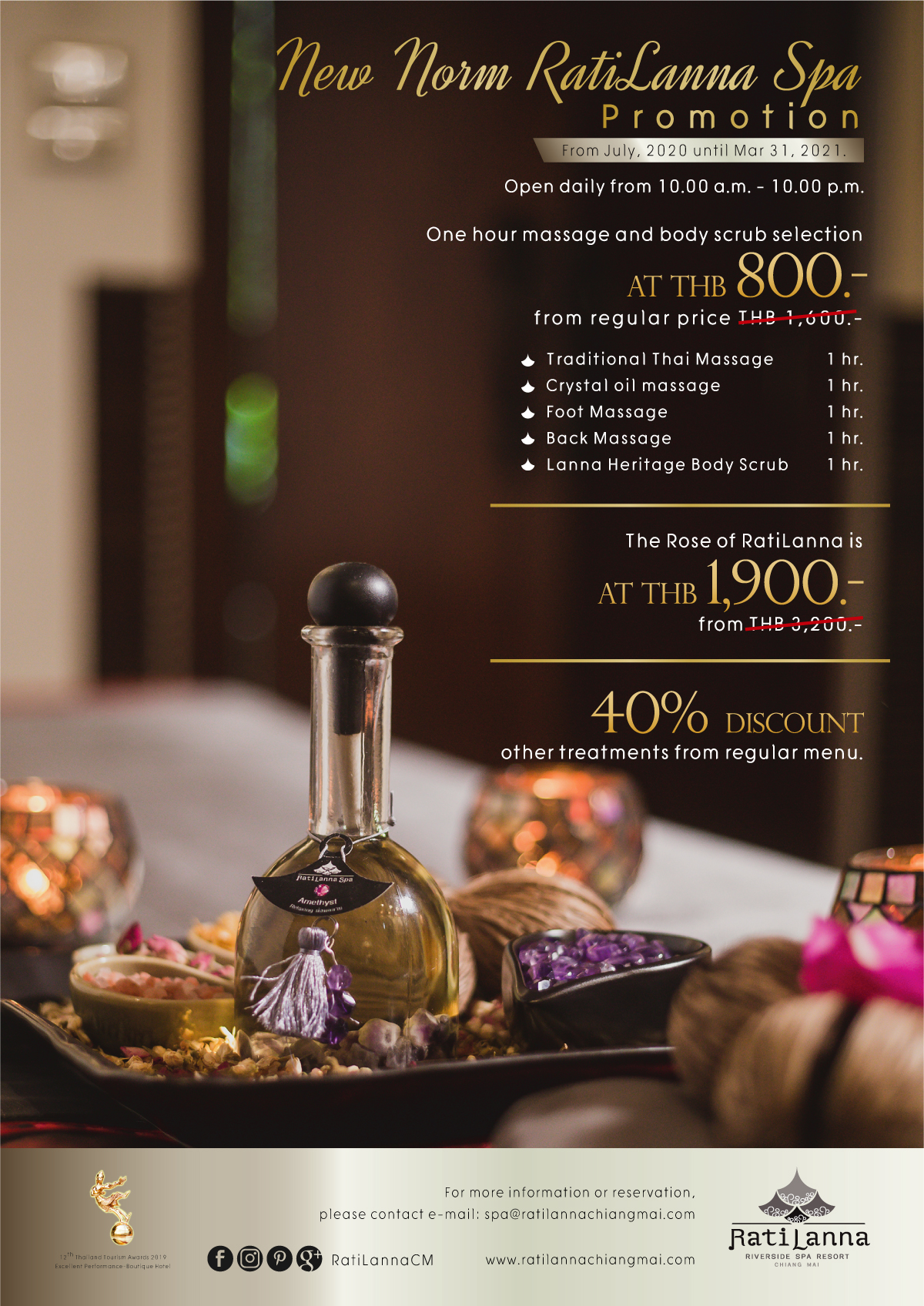 SPECIAL OFFERS 2 Ratilanna Riverside Spa Resort, Chiang Mai