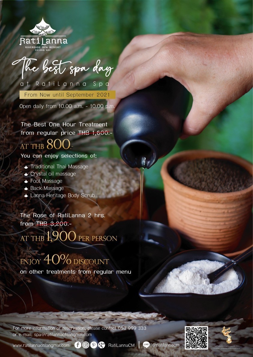 The Best Spa Day at RatiLanna Spa Summer 7 Ratilanna Riverside Spa Resort, Chiang Mai