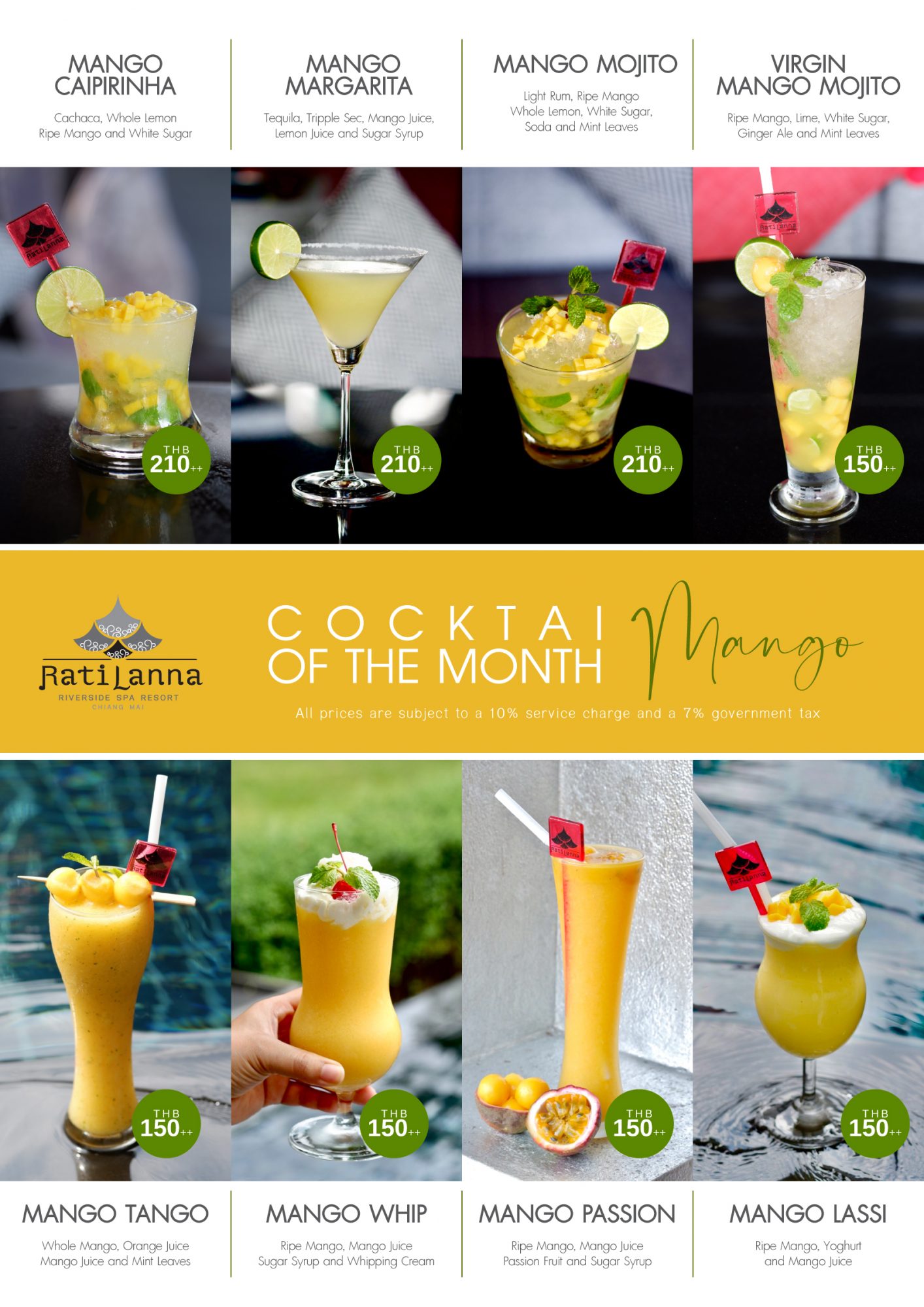 Cocktail of the month 2 Ratilanna Riverside Spa Resort, Chiang Mai