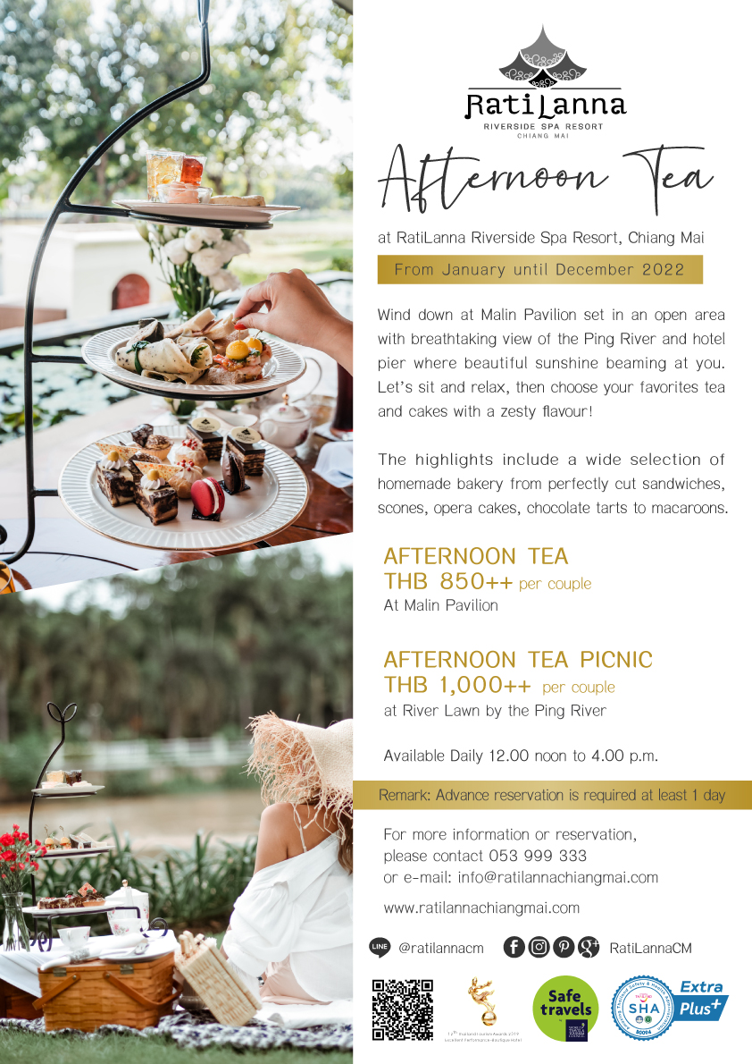 Afternoon Tea 5 Ratilanna Riverside Spa Resort, Chiang Mai