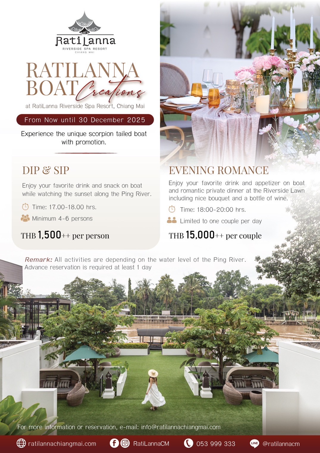 Ratilanna Riverside Spa Resort, Chiang Mai
