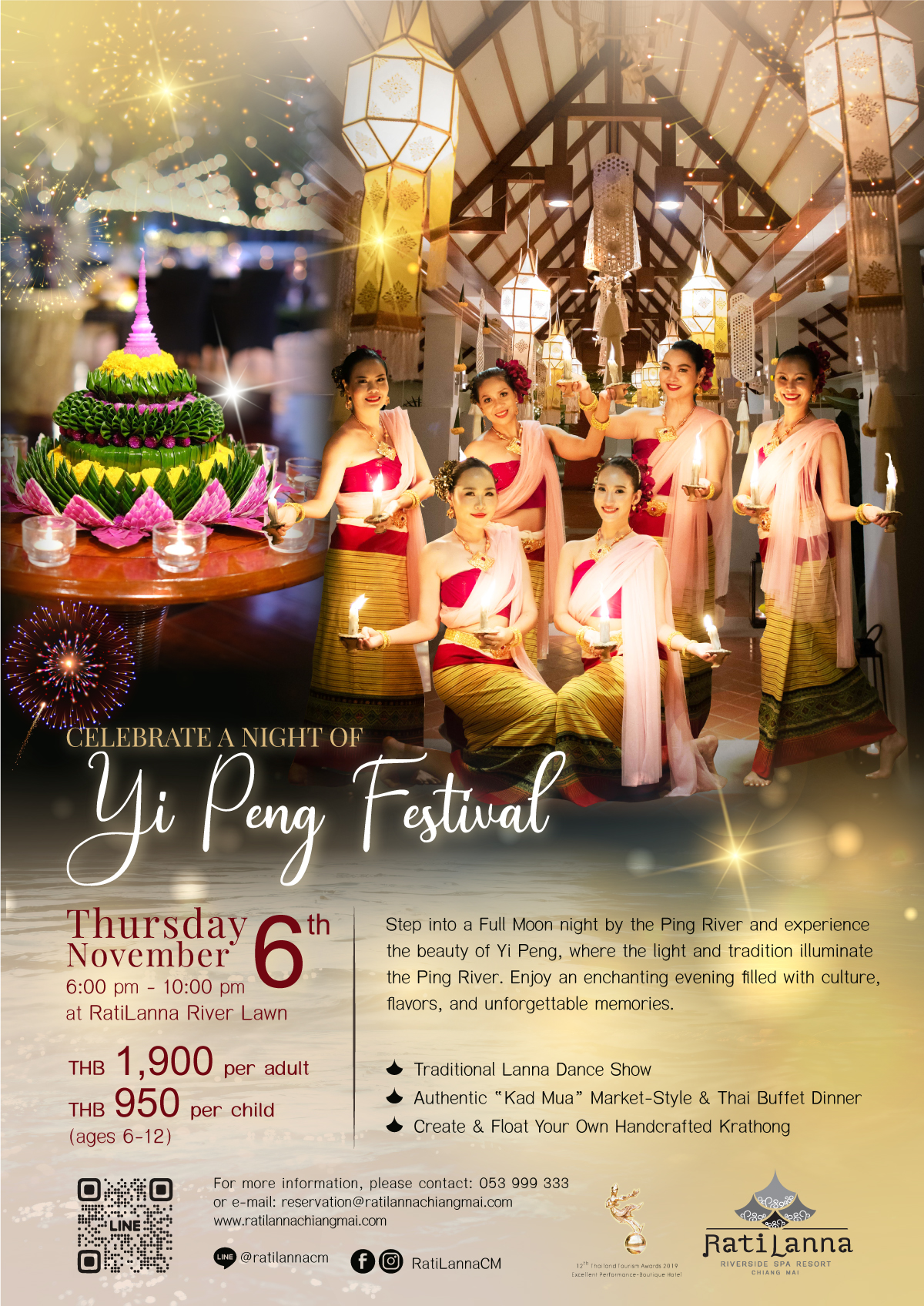 Ratilanna Riverside Spa Resort, Chiang Mai